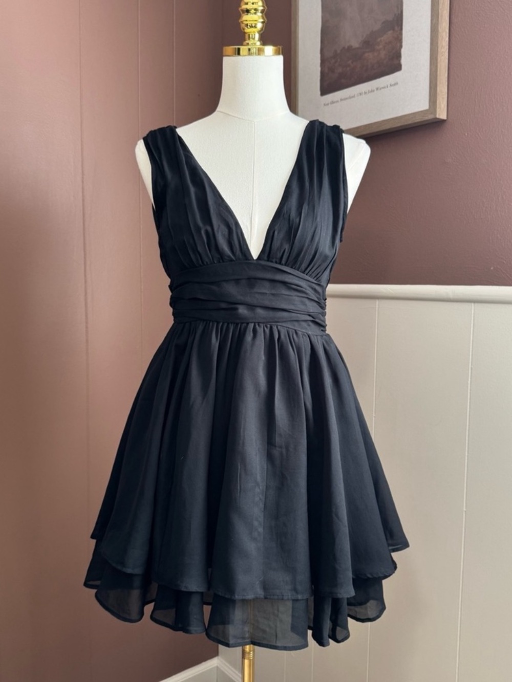 Abercrombie Deep V Plunge Dress